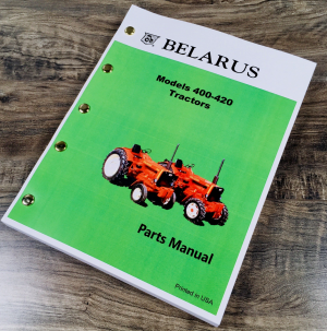 Belarus 400 420 Tractor Parts Manual Catalog Book Assembly Schematics Exploded