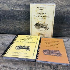 International McCormick Deering 15-30 Tractor Service Parts Operators Manual Set