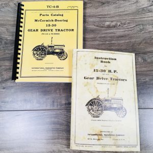 International McCormick Deering 15-30 Tractor Parts Operators Manual Set TG112-