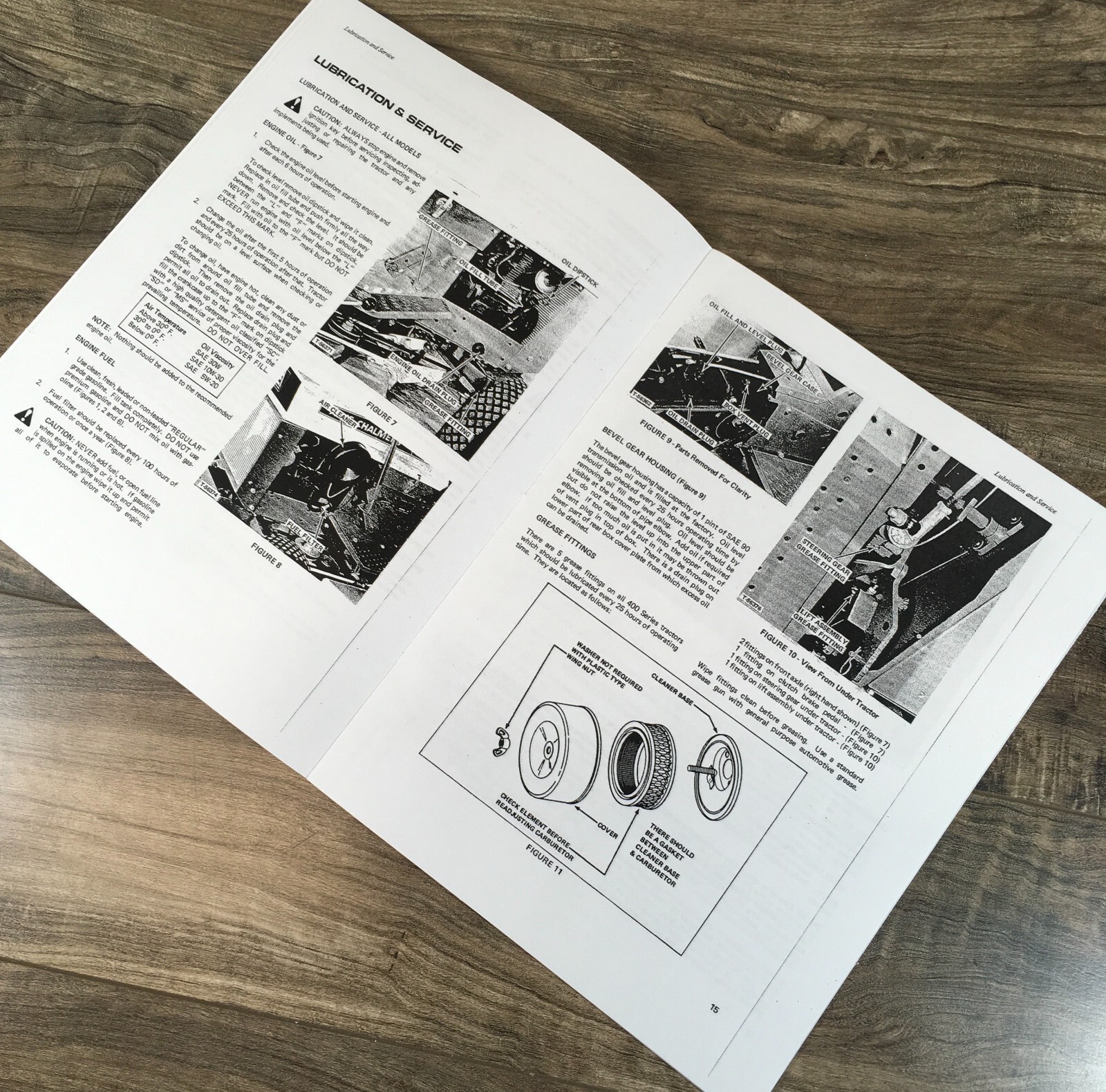 Allis Chalmers 400 410-3SP 410S 414S 416S 416H Garden Tractor Operators Manual - Image 3