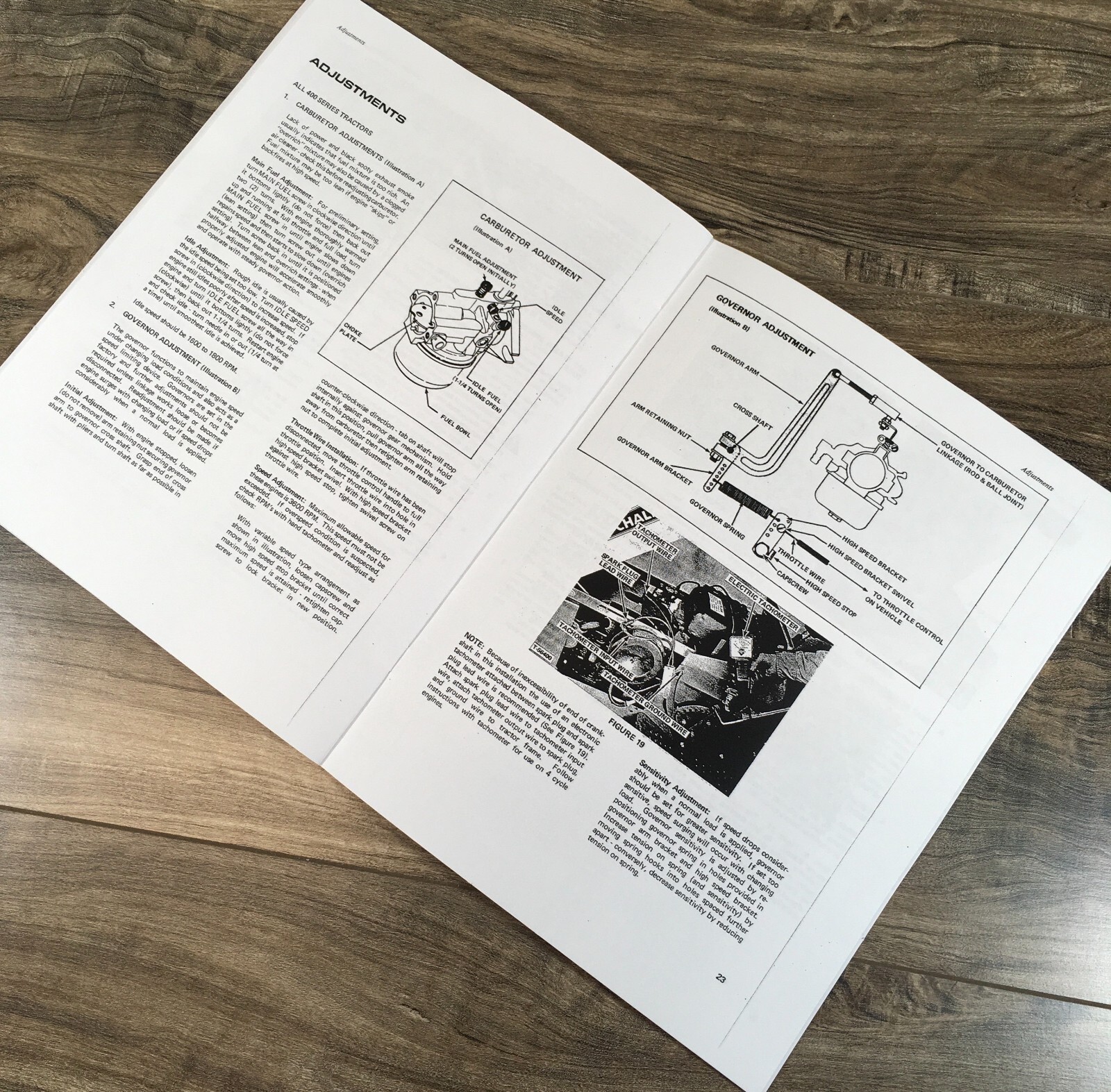 Allis Chalmers 400 410-3SP 410S 414S 416S 416H Garden Tractor Operators Manual - Image 4