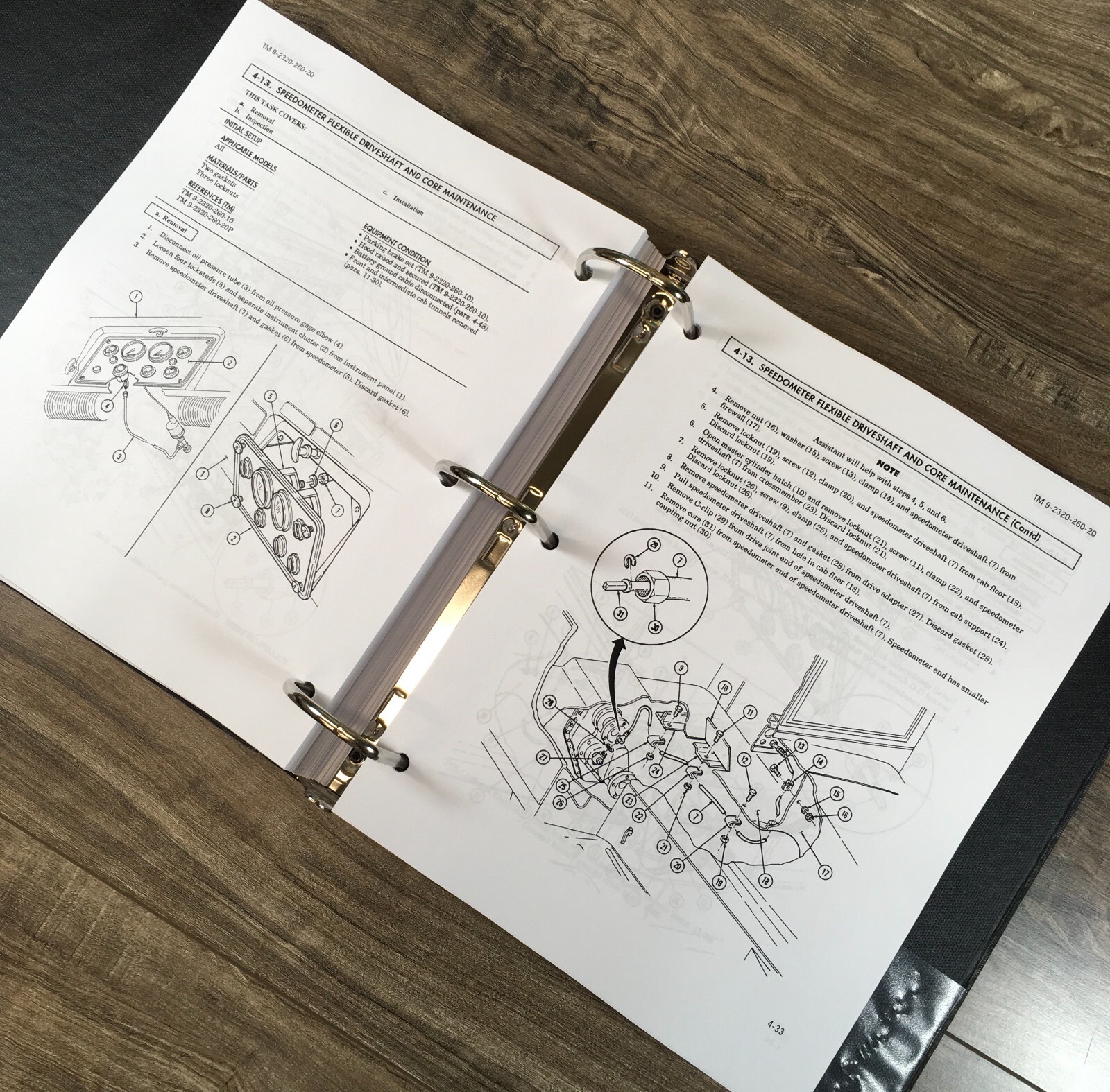 5 Ton 6x6 M819 M820 M820A2 M820A1 M821 Cargo Trucks Service Parts Manual Set - Image 19