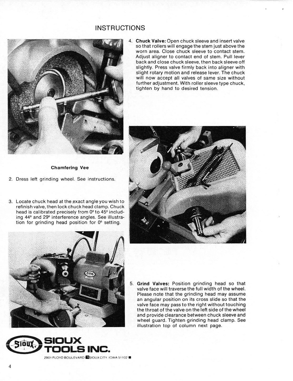 680 684 689 Sioux Valve Grinder Operators Instruction Parts Manual Printed Book - Image 2