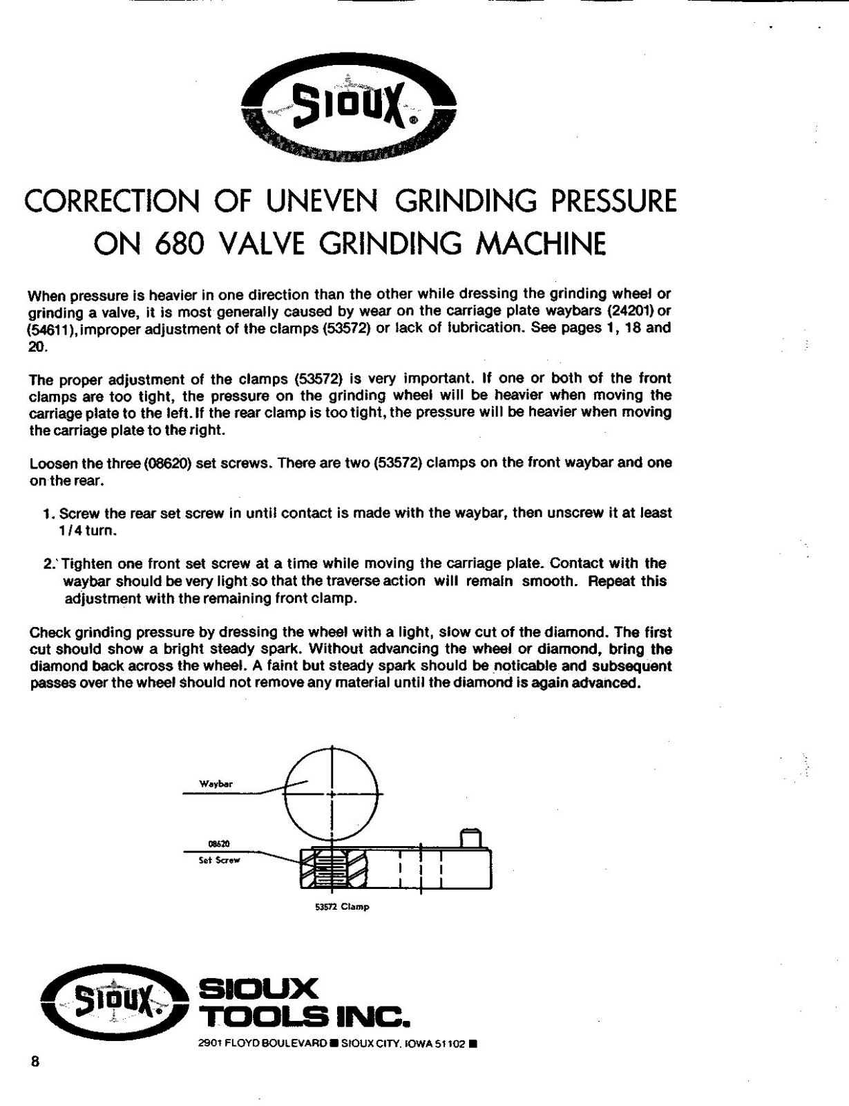 680 684 689 Sioux Valve Grinder Operators Instruction Parts Manual Printed Book - Image 3