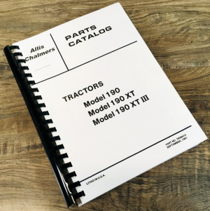 Allis Chalmers 190 190Xt Series I Ii Iii Tractor Parts Manual Catalog Book