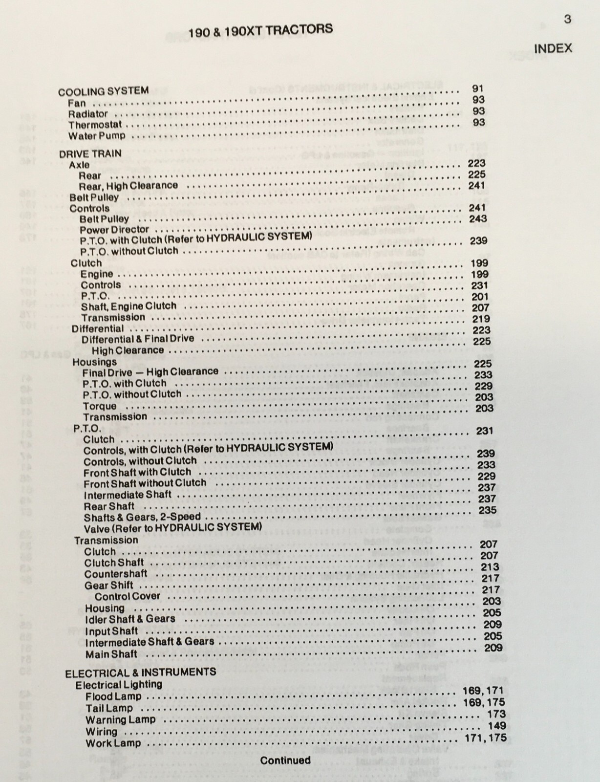 Allis Chalmers 190 190Xt Series Iii Tractor Service Parts Operators Manual Set - Image 3