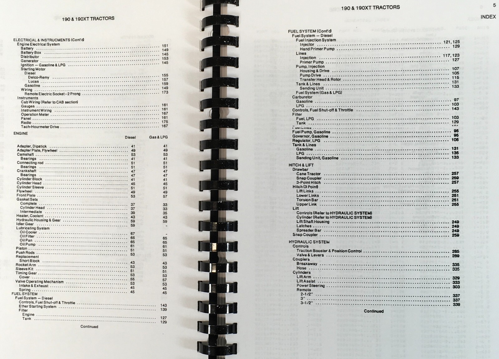 Allis Chalmers 190 190Xt Series Iii Tractor Service Parts Operators Manual Set - Image 4