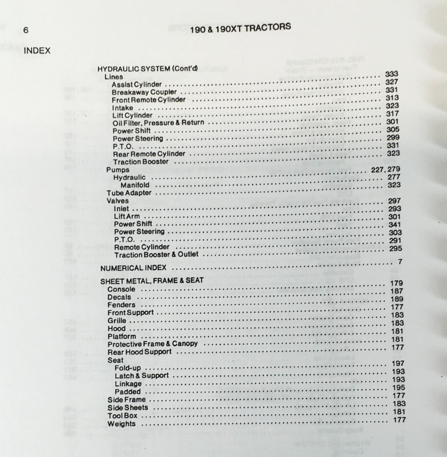 Allis Chalmers 190 190Xt Series Iii Tractor Service Parts Operators Manual Set - Image 5