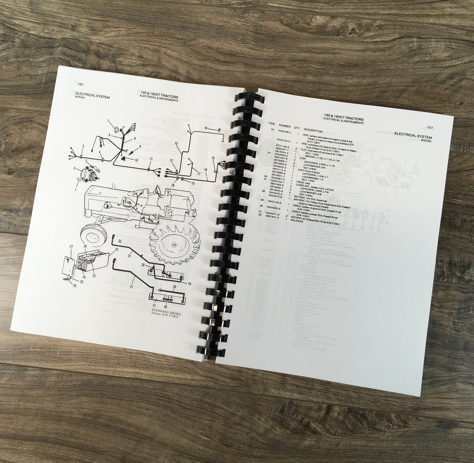 Allis Chalmers 190 190Xt Series Iii Tractor Service Parts Operators Manual Set - Image 15