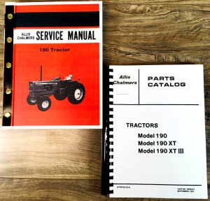 Allis Chalmers 190 190Xt I Ii Iii Tractor Service Repair Parts Manual Set Shop