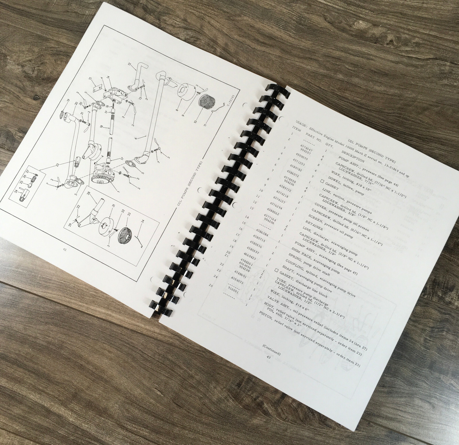Allis Chalmers 260E Tractor Scraper Parts Manual Catalog Assembly Schematics - Image 6