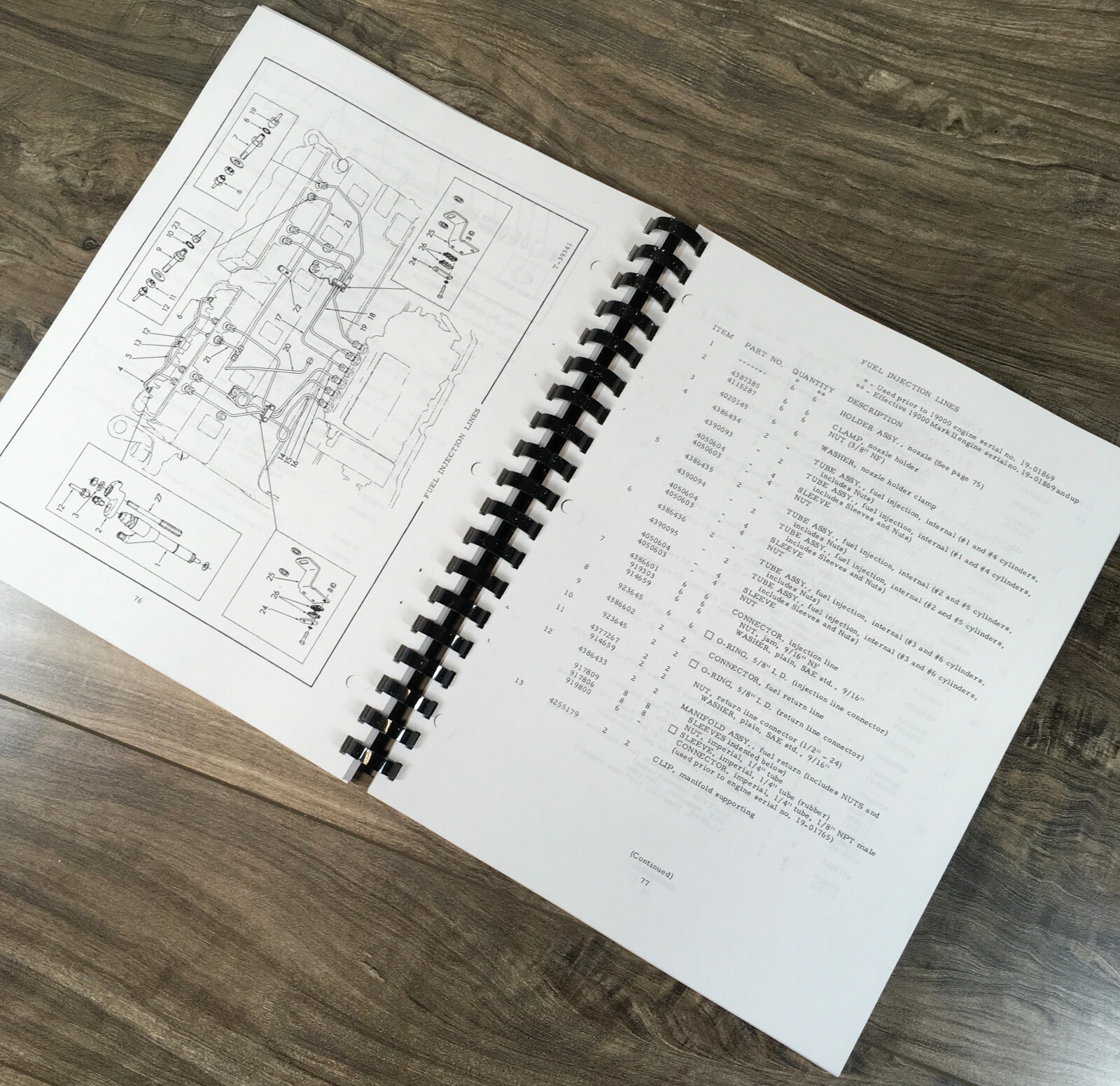 Allis Chalmers 260E Tractor Scraper Parts Manual Catalog Assembly Schematics - Image 7