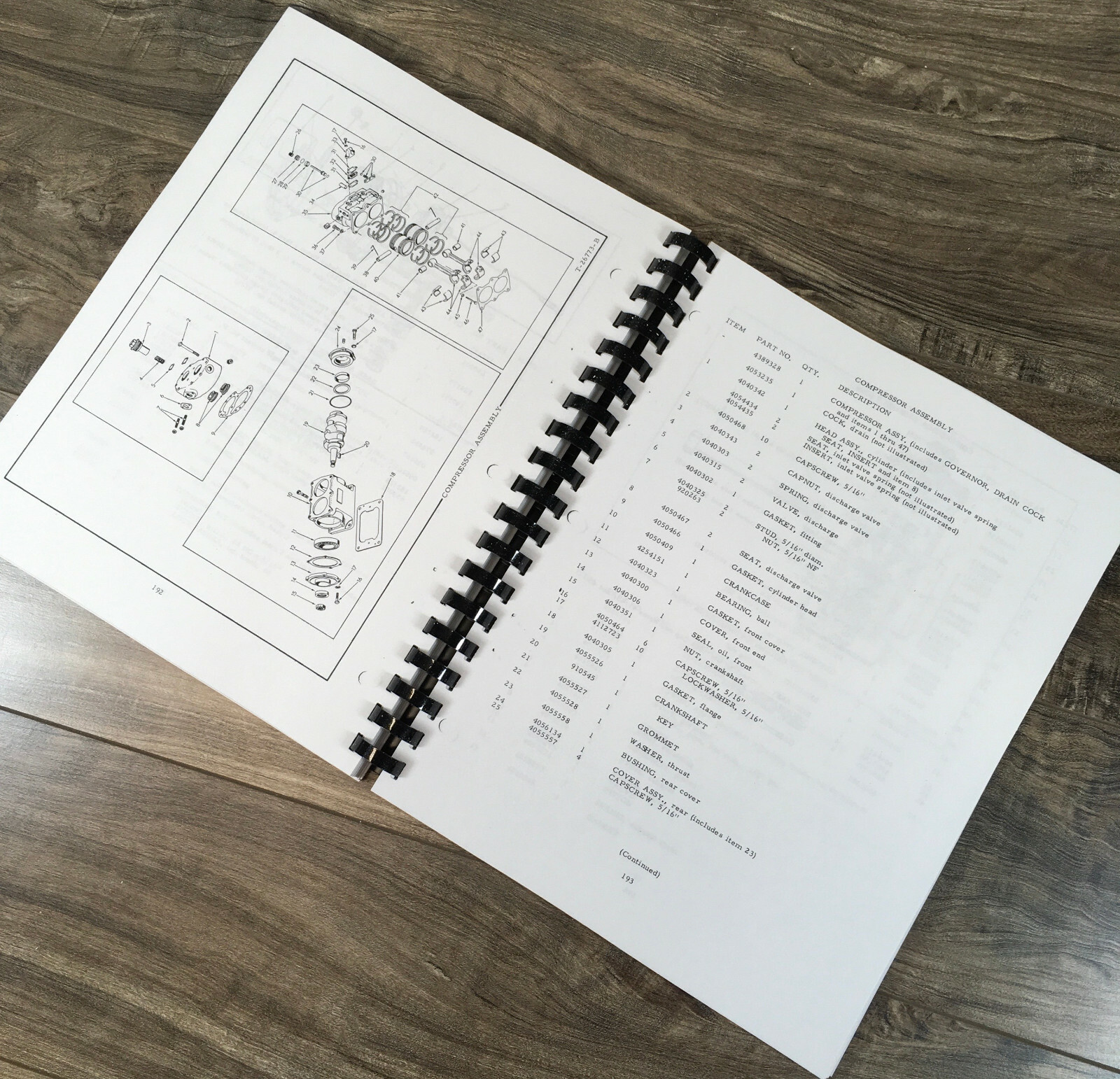 Allis Chalmers 260E Tractor Scraper Parts Manual Catalog Assembly Schematics - Image 8