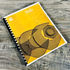 335 350 365 400 Cummins Engine Service Manual Repair Shop Overhaul 855Ci Diesel