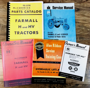 5 Farmall H Hv Tractor Service Parts Operators Manuals Owners Shop Repair Ihc Ih