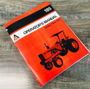 Allis Chalmers 185 Operators Owners Manual Diesel Tractor Maintenance Operation