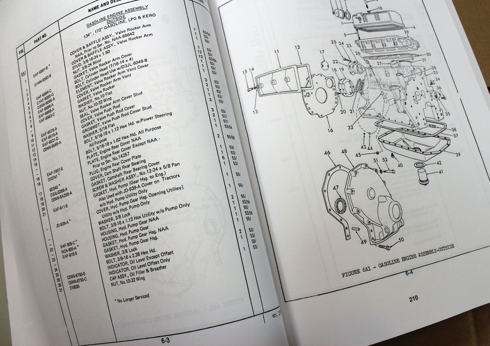 1962-65 Ford 2000 4000 Series Tractor Service Repair Shop Parts Manuals Catalog - Image 4