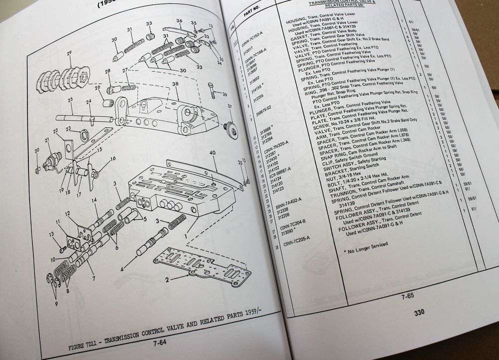 1962-65 Ford 2000 4000 Series Tractor Service Repair Shop Parts Manuals Catalog - Image 5