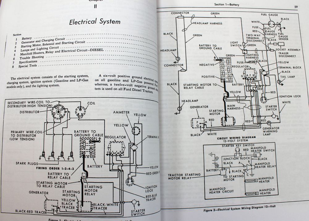 1962-65 Ford 2000 4000 Series Tractor Service Repair Shop Parts Manuals Catalog - Image 9