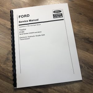 Ford New Holland 2120 Tractor Service Repair Supplement Manual Technical Shop