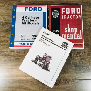Ford 900 950 960 Tractor Service Repair Manual Set Parts Catalog Operators Owner