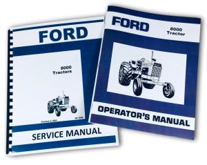 Ford 8000 Tractor Service Operators Manual Repair Shop Set Overhaul Book Owners