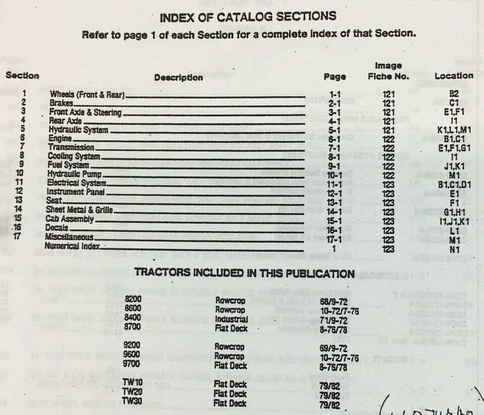 Ford 8700 9700 Tractor Service Parts Operators Manual Owners Repair Shop Set - Image 2