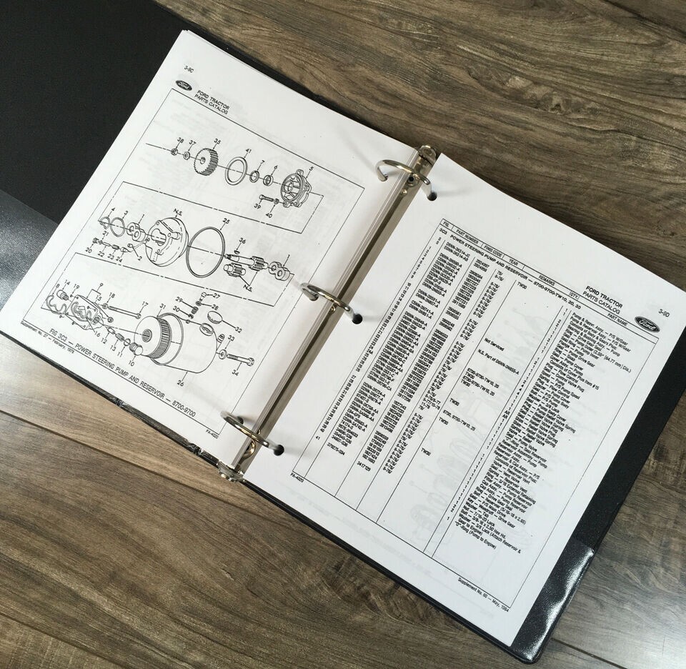 Ford 8700 9700 Tractor Service Parts Operators Manual Owners Repair Shop Set - Image 5