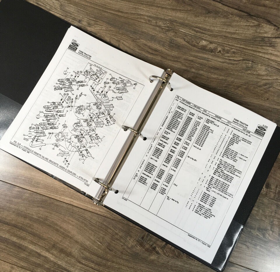 Ford 8700 9700 Tractor Service Parts Operators Manual Owners Repair Shop Set - Image 7