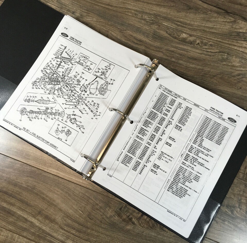 Ford 8700 9700 Tractor Service Parts Operators Manual Owners Repair Shop Set - Image 8