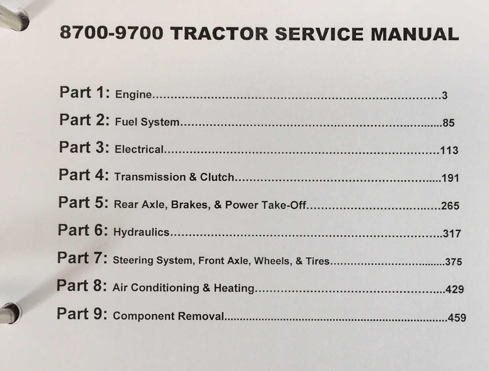 Ford 8700 9700 Tractor Service Parts Operators Manual Owners Repair Shop Set - Image 17