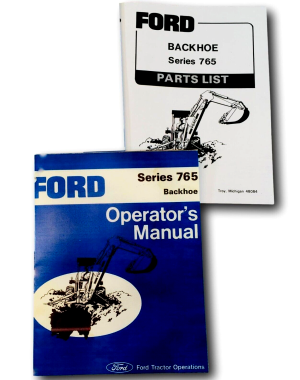 Ford 765 Backhoe Parts Operators Manual Set for 340 340A 340B 420 515 540A
