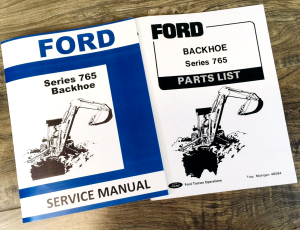 Ford 765 Backhoe Service Parts Manual Set for 340 340A 340B 420 515 540A