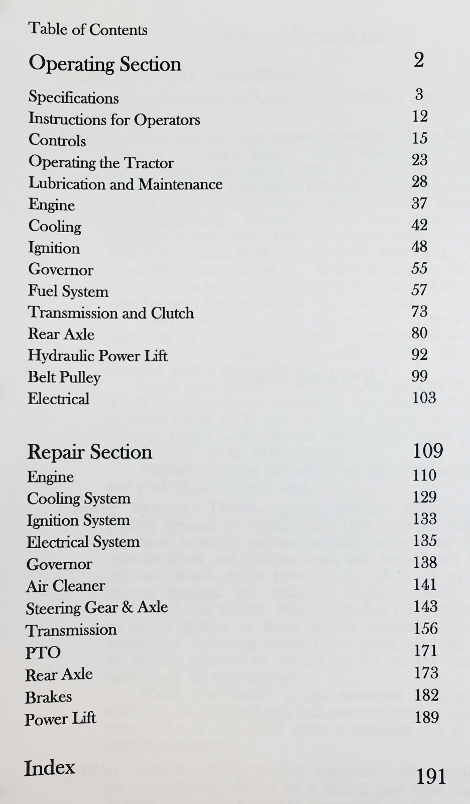 Ford Fordson Major Power Major Tractor Factory Service Repair Manual Shop Book - Image 3