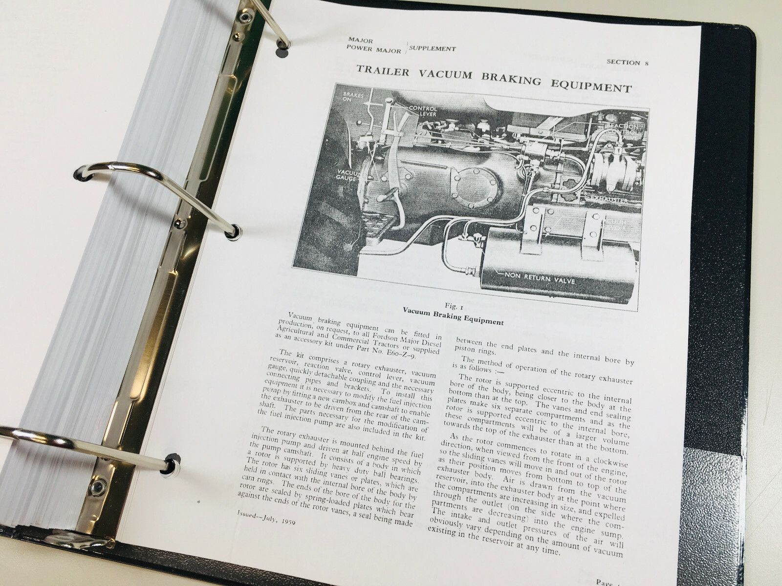 Ford Fordson Major Power Major Tractor Factory Service Repair Manual Shop Book - Image 6