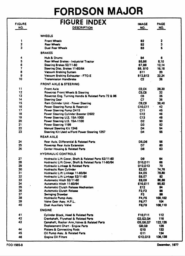 Ford Fordson Major Super Tractor Service Repair Manual Owners Parts Catalog Set - Image 4