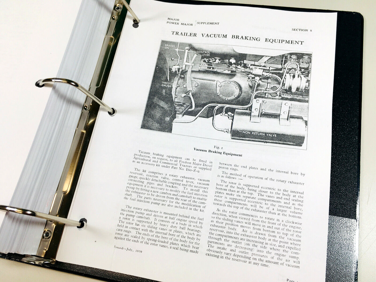 Ford Fordson Major Super Tractor Service Repair Manual Owners Parts Catalog Set - Image 6