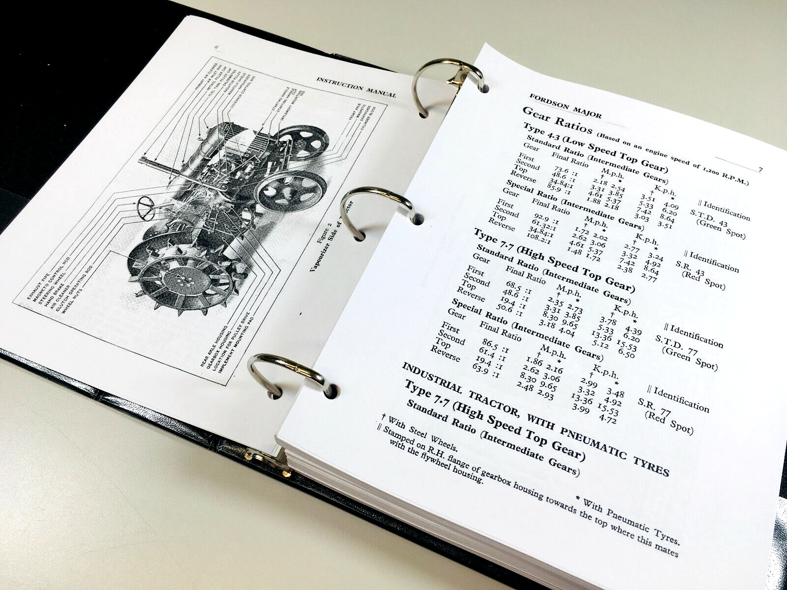 Ford Fordson Major Super Tractor Service Repair Manual Owners Parts Catalog Set - Image 7