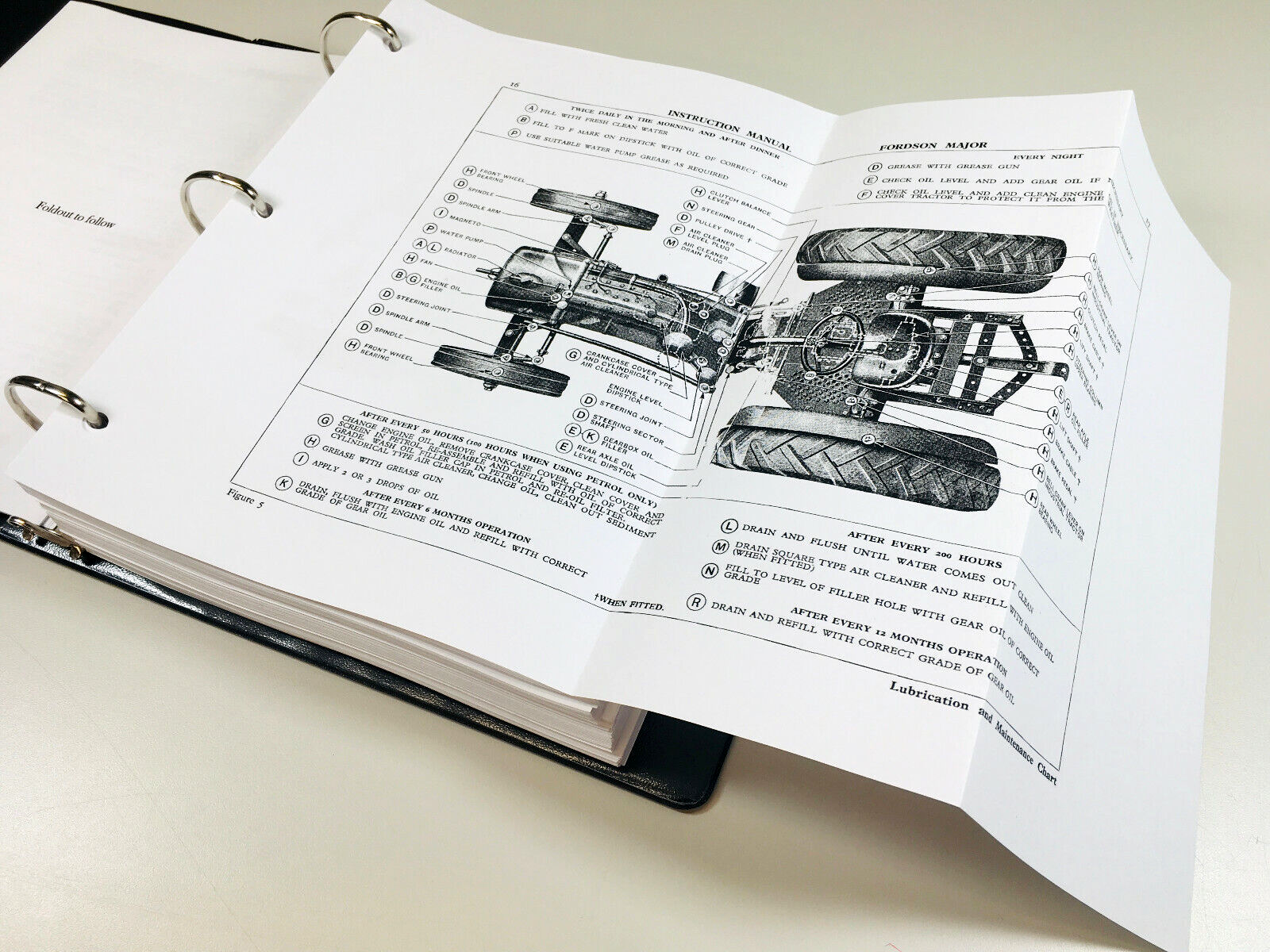 Ford Fordson Major Super Tractor Service Repair Manual Owners Parts Catalog Set - Image 8