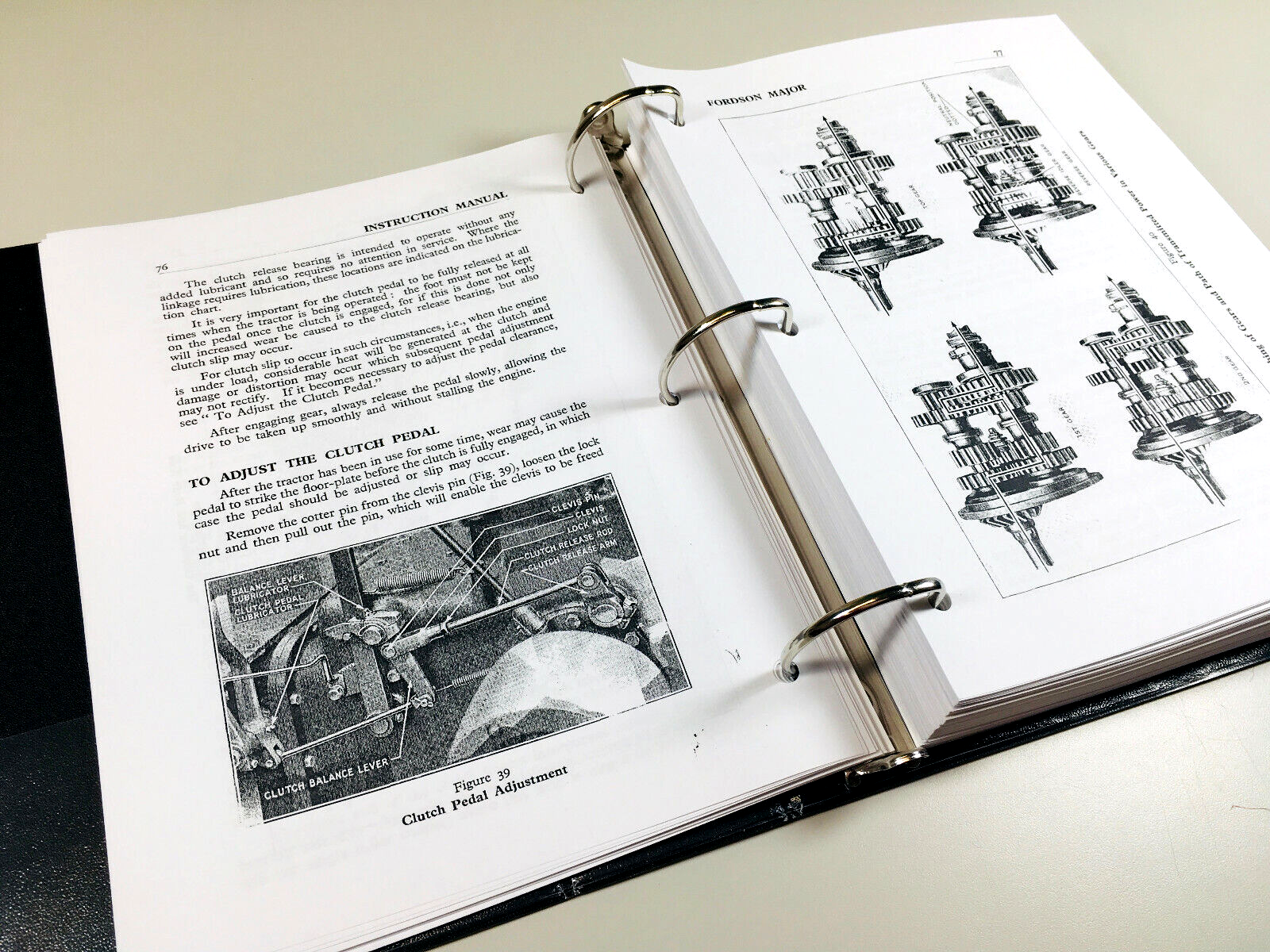Ford Fordson Major Super Tractor Service Repair Manual Owners Parts Catalog Set - Image 12