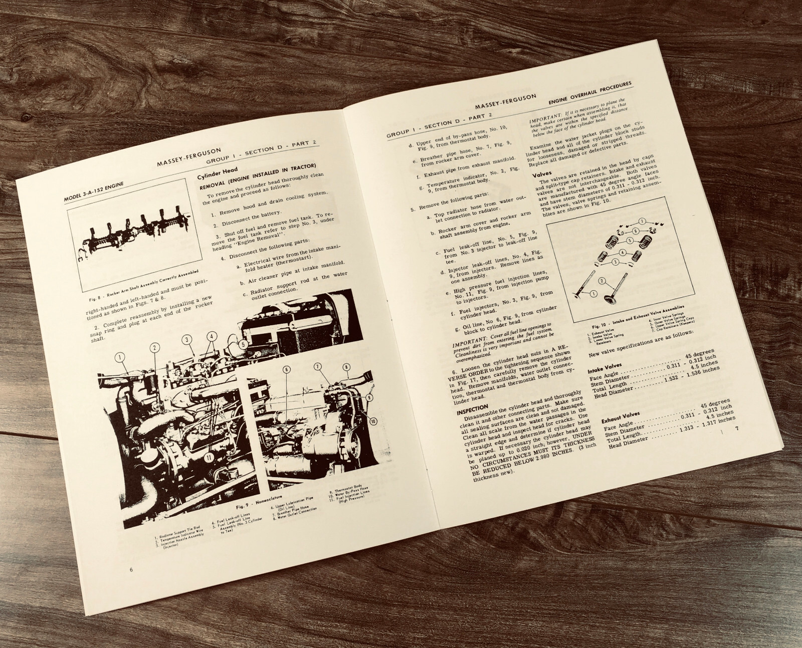 Ford Fordson Super Dexta Tractor A3.152 Diesel Engine Service Manual Repair - Image 2