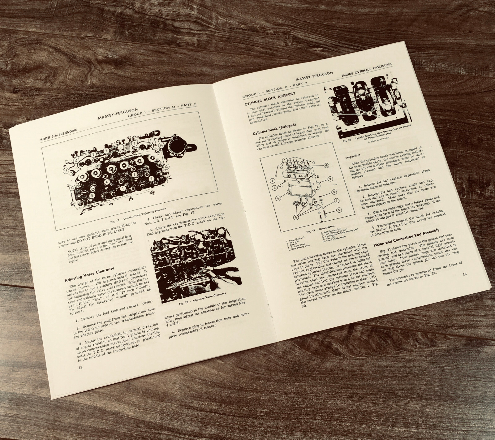 Ford Fordson Super Dexta Tractor A3.152 Diesel Engine Service Manual Repair - Image 3