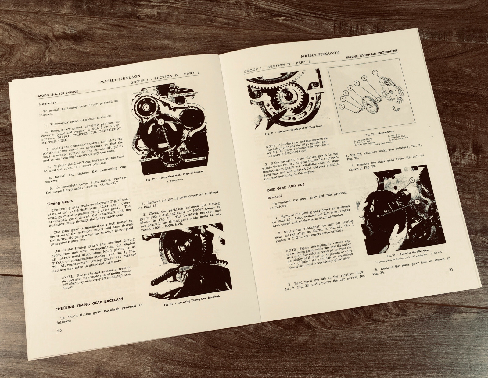 Ford Fordson Super Dexta Tractor A3.152 Diesel Engine Service Manual Repair - Image 5
