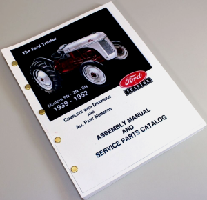 Ford 9N 2N 8N Tractor Assembly Parts Manual Catalog Book Exploded View 1939-1952