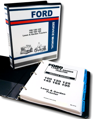 Ford Lgt 100 120 125 145 165 195 Lawn Garden Tractor Service Repair Shop Manual