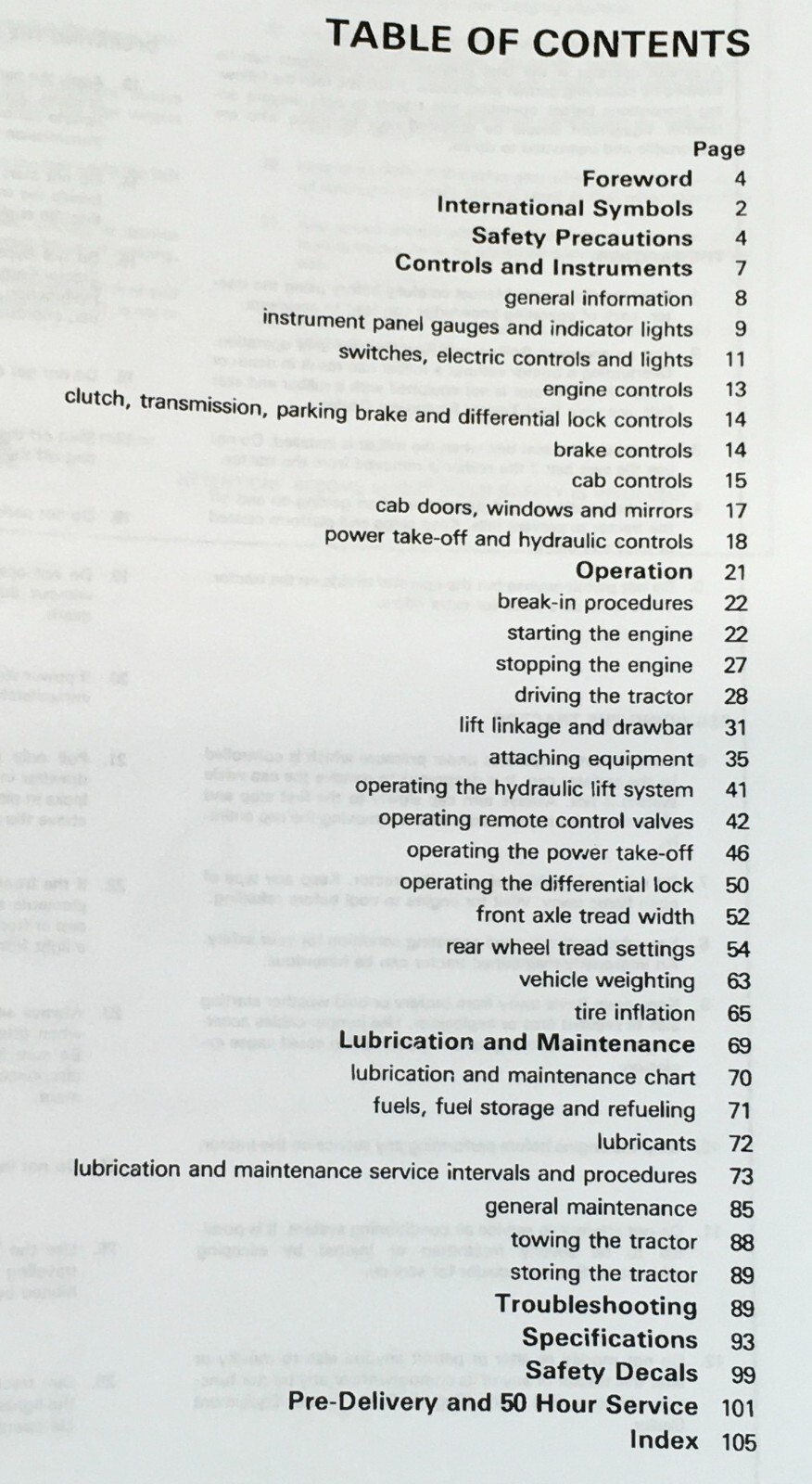 Ford Tw-10 Tw-20 Tractor Operators Owners Manual Maintanence Operation Lube - Image 2