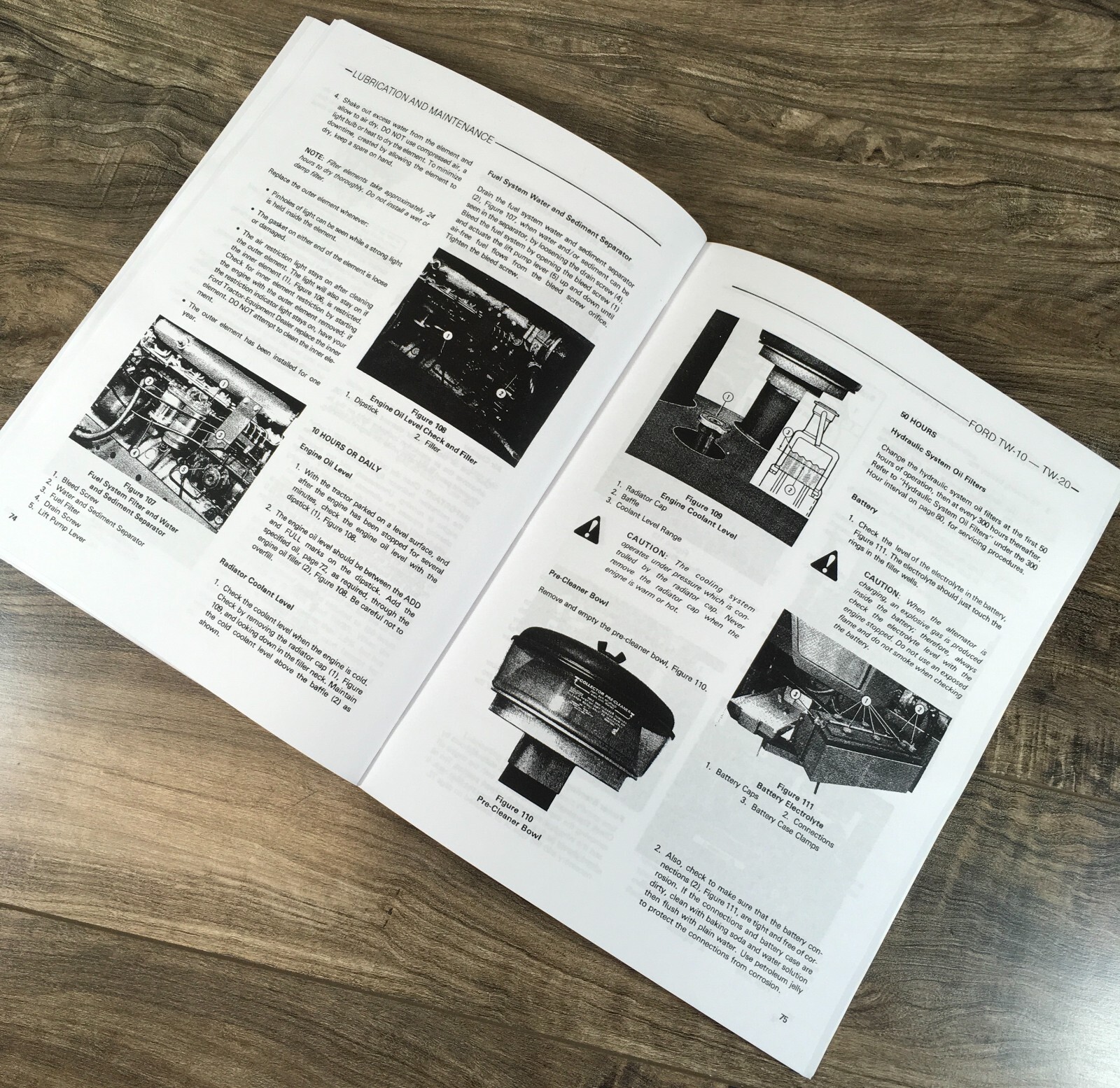 Ford Tw-10 Tw-20 Tractor Operators Owners Manual Maintanence Operation Lube - Image 5