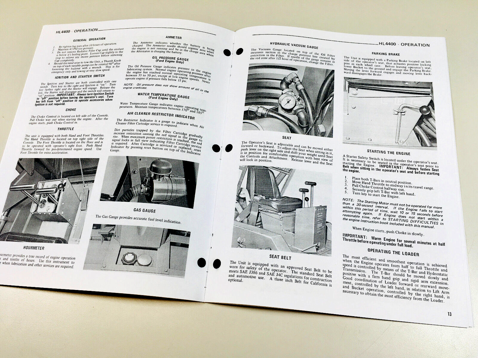 Gehl 4400 Skid Loader Skid Steer Owner Operators Service Parts Manual Set - Image 3
