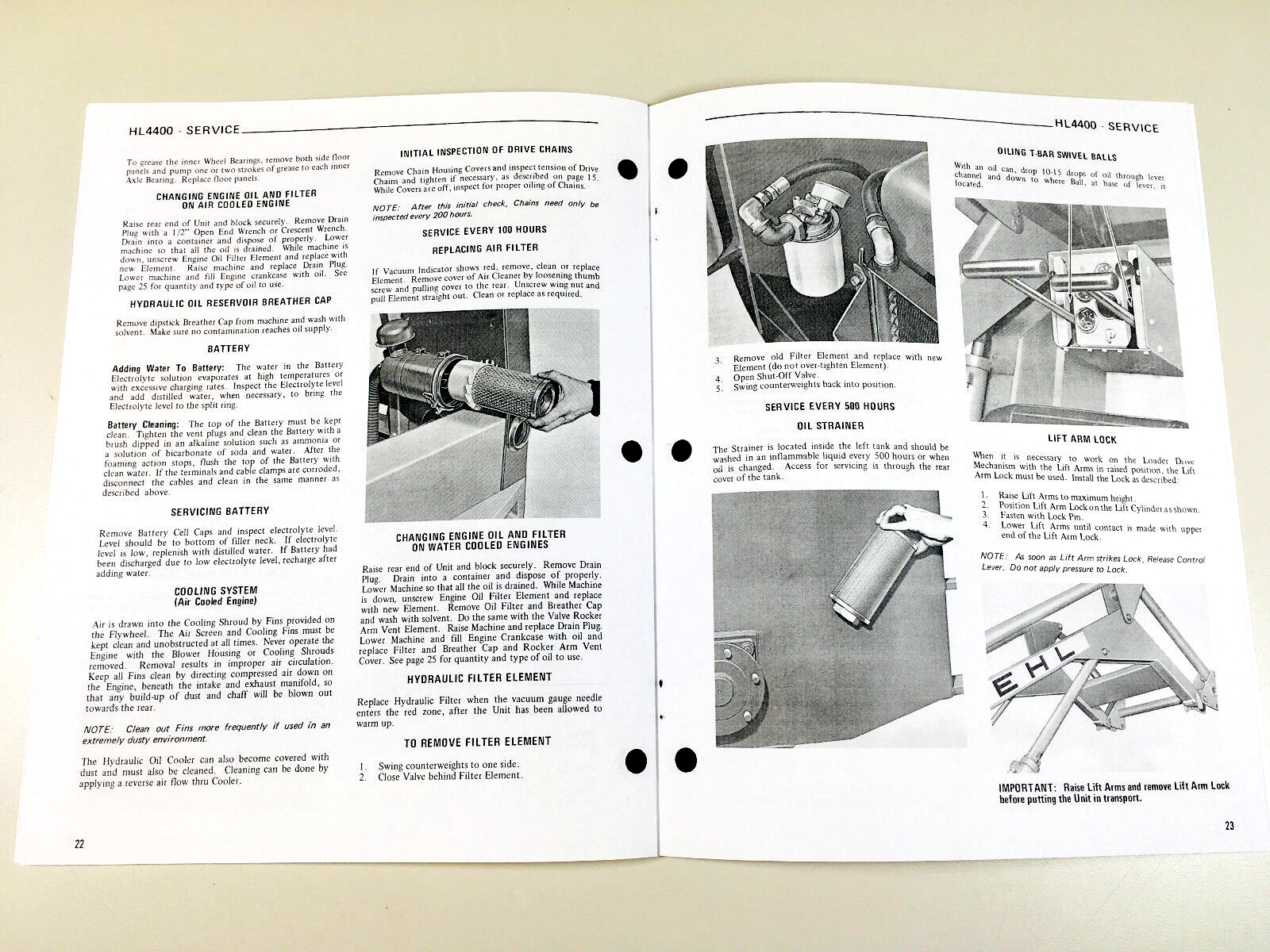 Gehl 4400 Skid Loader Skid Steer Owner Operators Service Parts Manual Set - Image 4