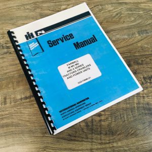 Full Farmall Md Tractor Service Manual Shop Repair International Mccormick Ih